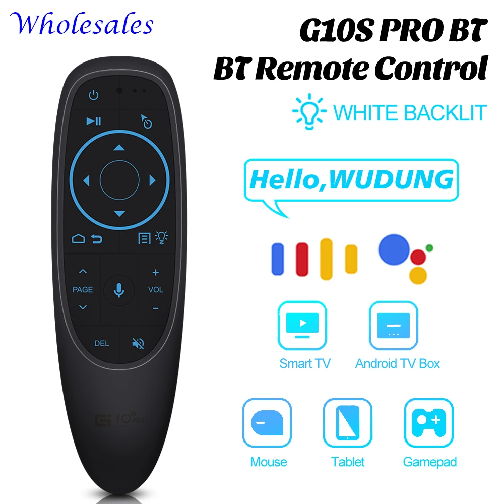 G10S PRO BT ATV Voice Remote Control BT 5.0/2.4G ATV Air Mouse Google Microphone Gyro For TV Box TANIX X96 Plus H96