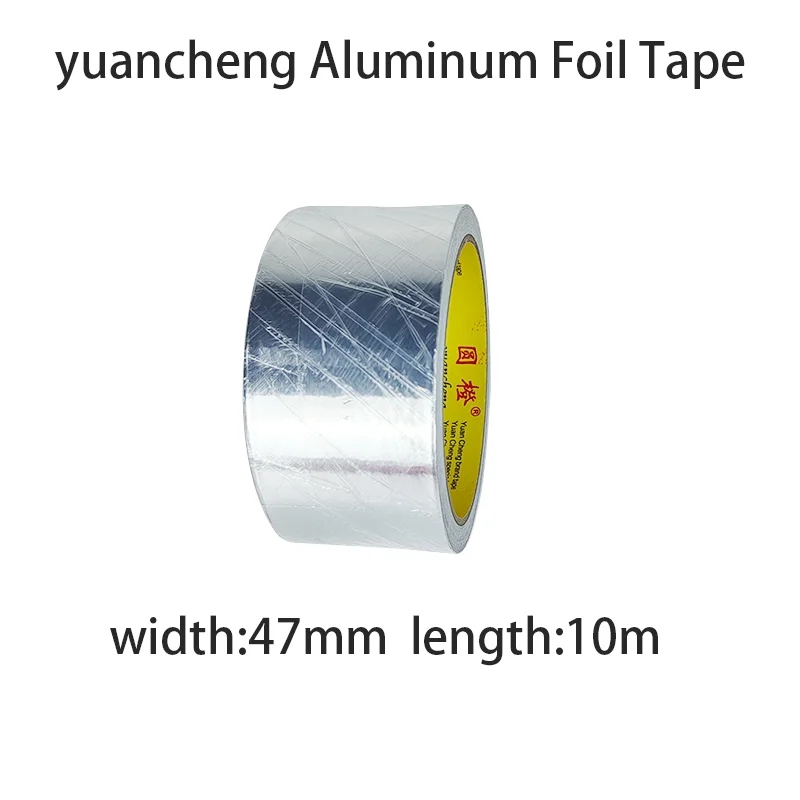 1 Rolle hochtemperaturbeständiges Aluminiumfolienband, wasser- und ölbeständig, flammhemmend und sonnenbeständig, handreißbar
