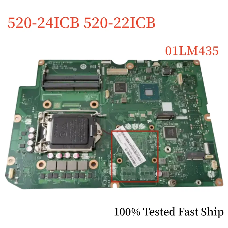 

LA-F901P For Lenovo AIO 520-24ICB 520-22ICB Motherboard 01LM435 Mainboard 100% Tested Fast Ship