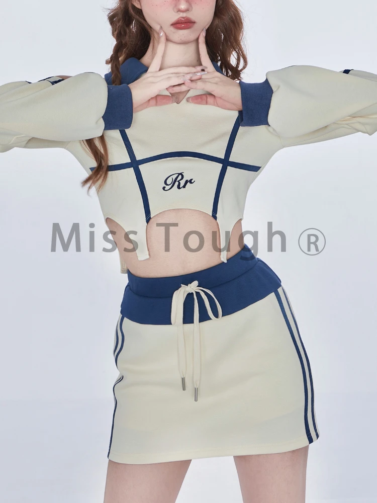 Autunno stile coreano due pezzi Set donna Sexy Party Off spalla Chic gonna vestito femminile Casual Crop top + elegante minigonna nuovo