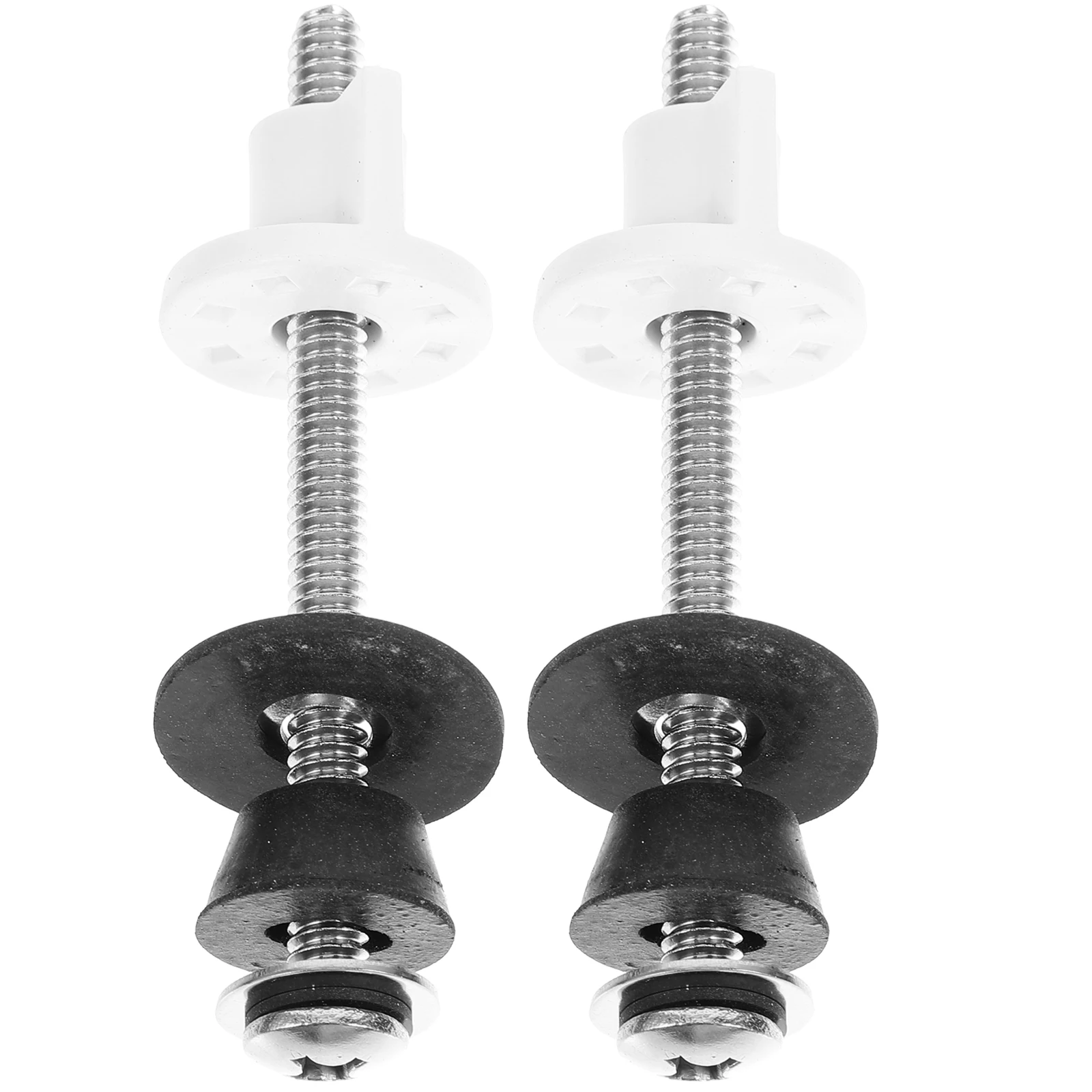 

2 Pcs Toilet Seat Screws Stainless Steel Fixings Kit Universal Mounting Bolts Hinges Fittings Replacement Parts Tools