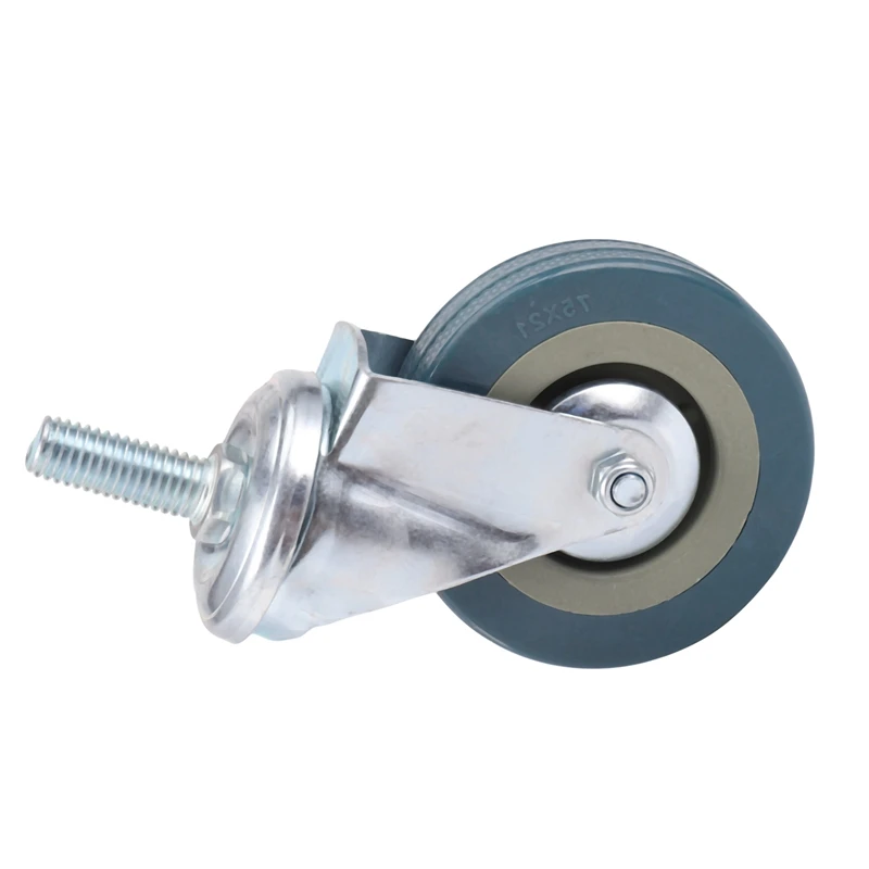 Imagem -05 - Heavy Duty Swivel Castor With Brake Rodízios para Carrinho Rodas para Móveis Conjunto de 75 mm