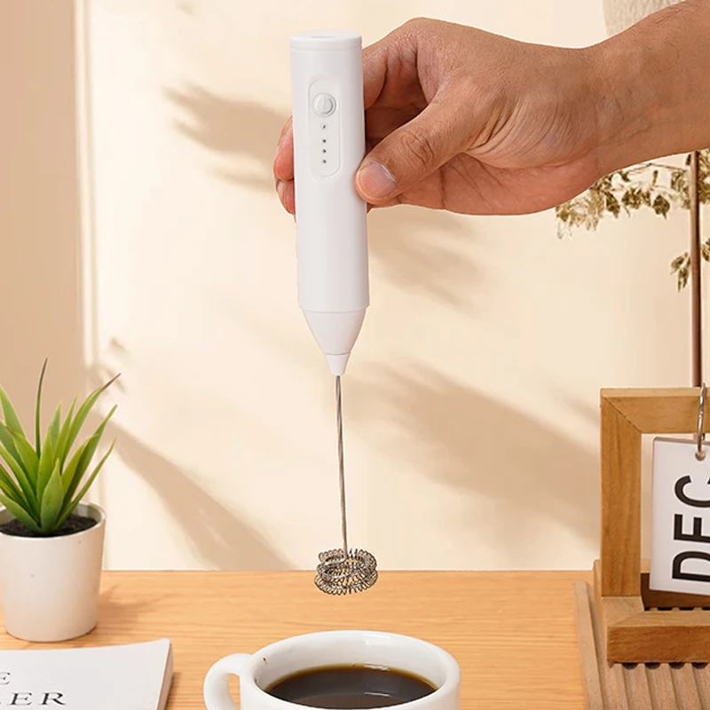 ミニ USB 充電式ミルク泡立て器 3 スピード電動泡立て器コーヒー泡立て器ミキサーハンドルブレンダー卵ビーターキッチン家電
