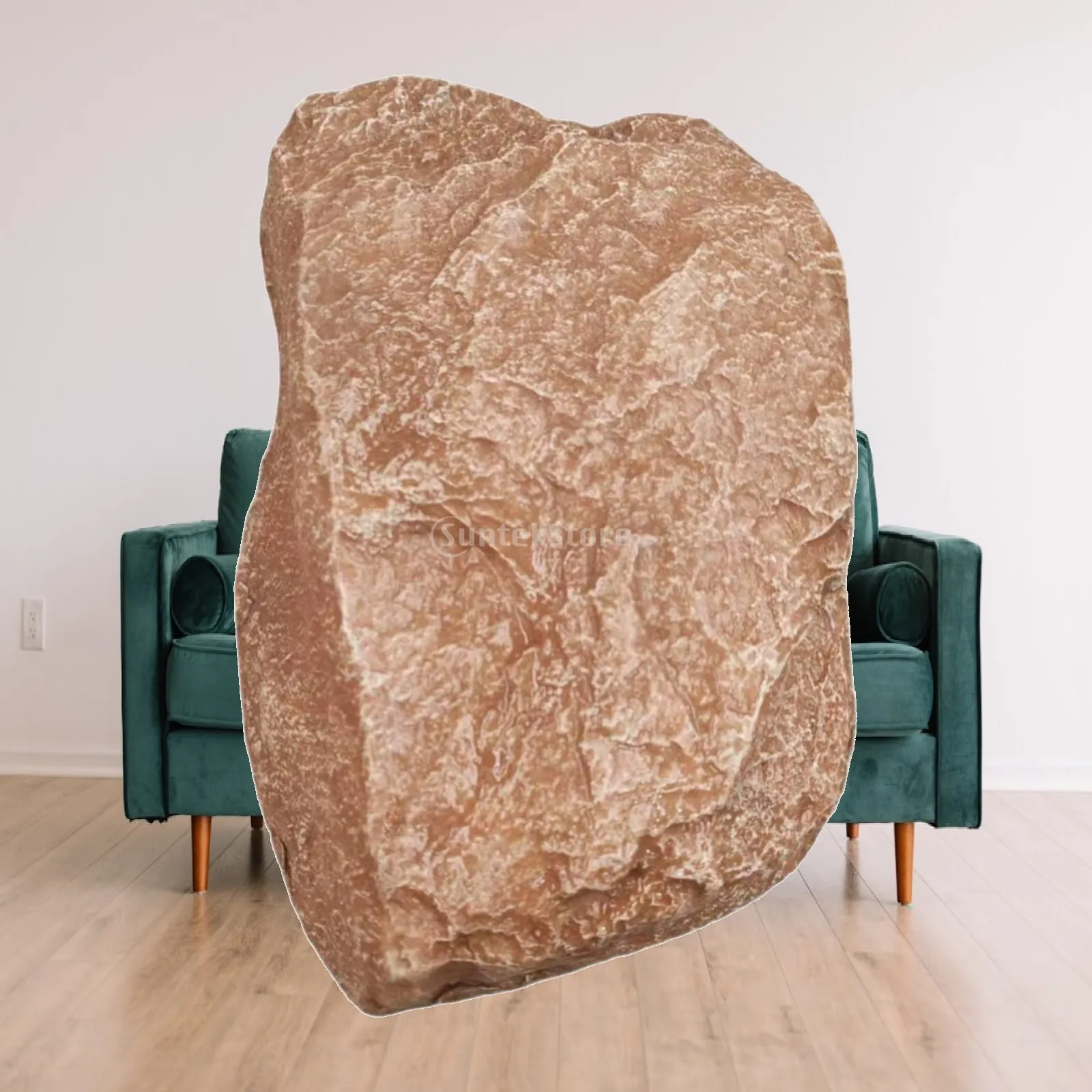 Artificial Landscaping Rock Lightweight Fiberglass Decorative Garden Stone for Home Stage Yard Decor