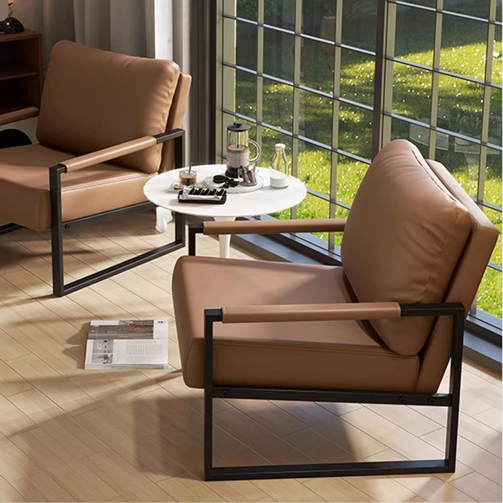 북유럽 스타일 팔걸이 소파 의자 이미지