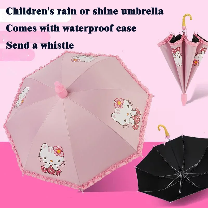 

Children's umbrellas for boys and girls, primary school students, automatic sunshade, dual-use small umbrella waterproof cover
