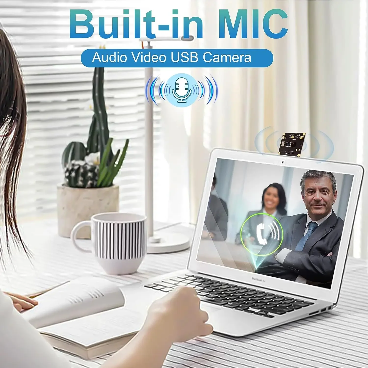 ELP UHD 13MP Autofocus USB Camera Module CMOS IMX214 USB Webcam with 75degree No Distortion Lens for Android Linux Windows