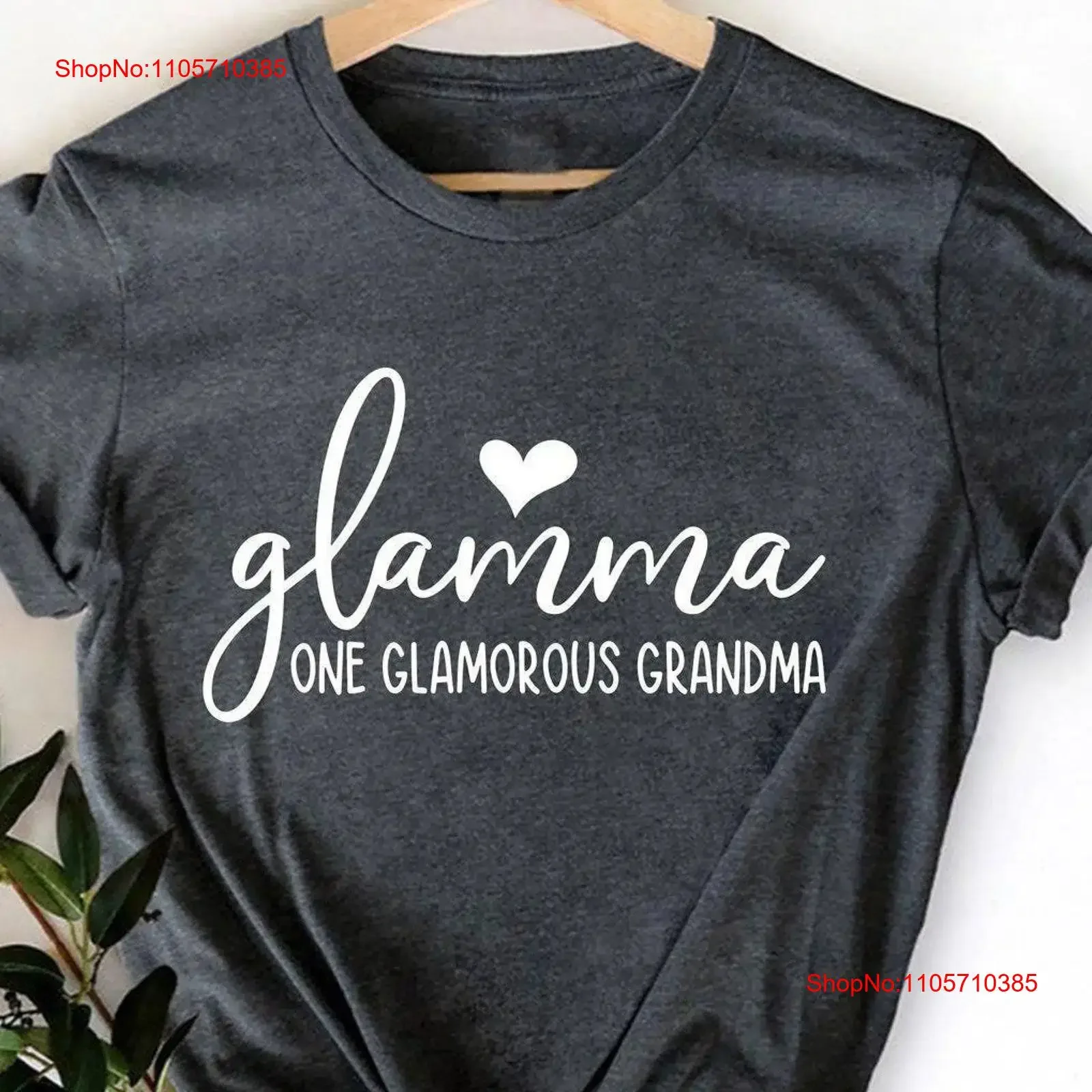 Glamma T Shirt for Mother's Day Grandma Glamorous Cute Birthday vintage Washed Casual Unisex Top For Everyday Wear