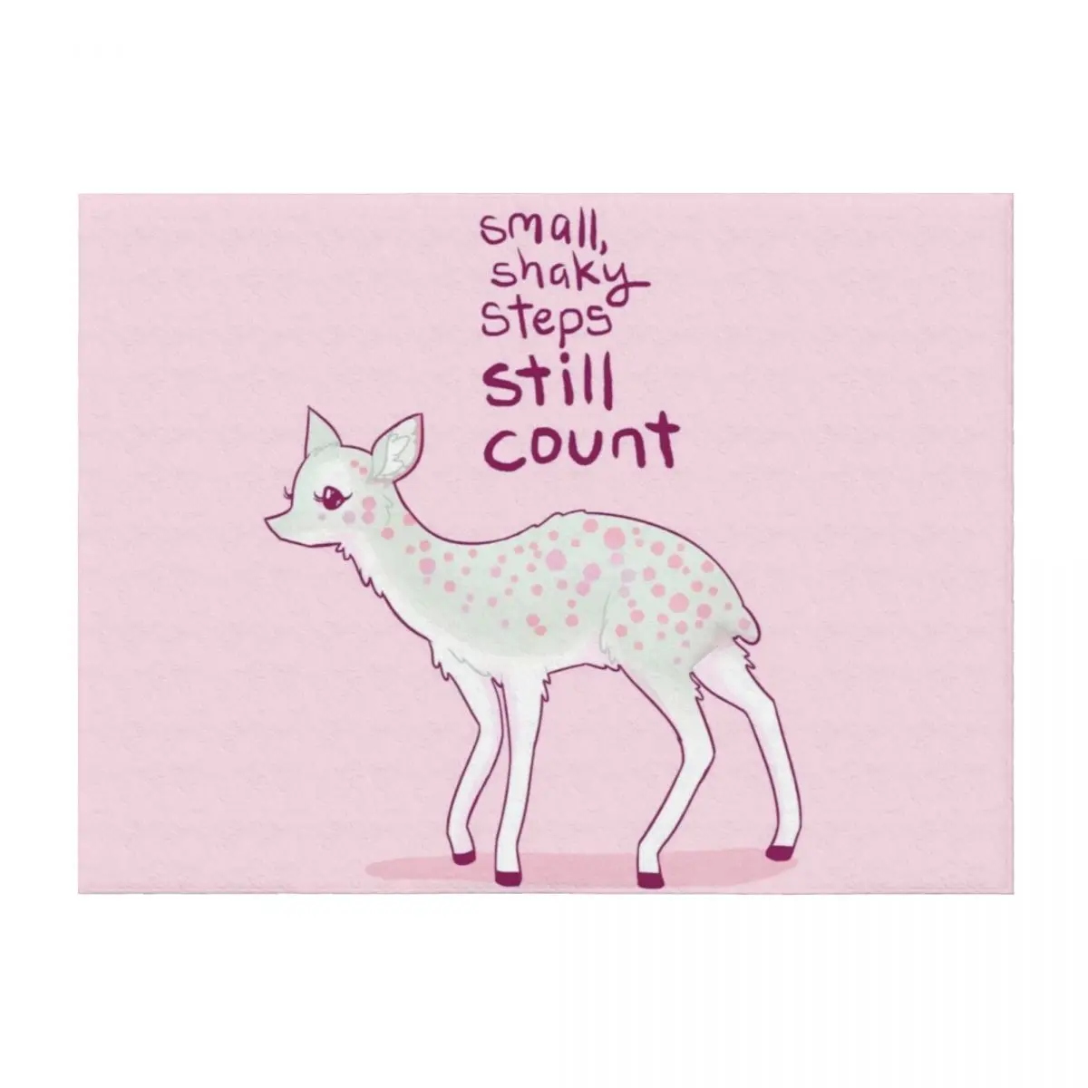 

Small, Shaky Steps Still Count Dik Dik Antelope Throw Blanket Giant Sofa Sofa Furrys blankets ands Blankets