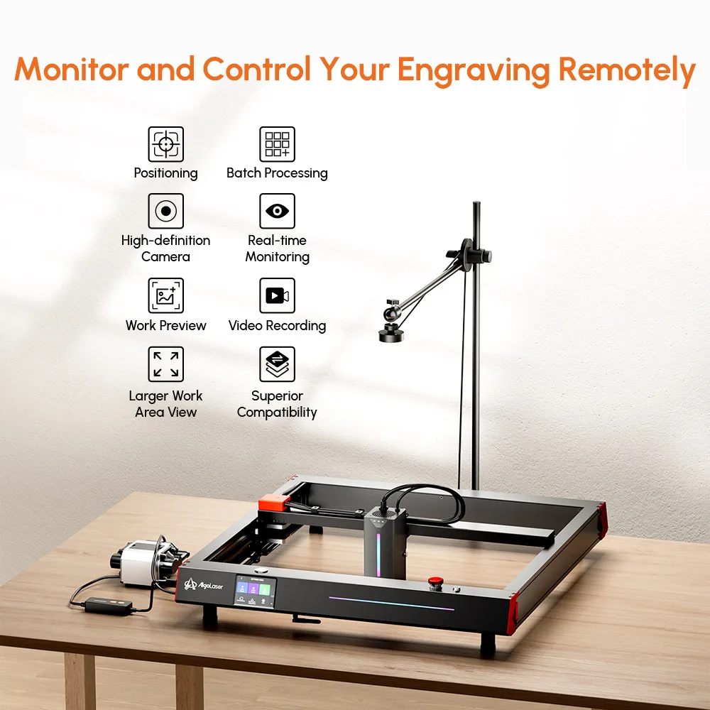 AlgoLaser ALSC1.0 Lightburn Camera For Laser Engraving Machine Precise Positioning HD Industrial Camera Suit for Most Machine