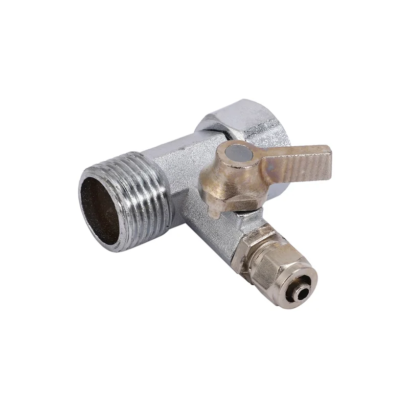 ABGR-4X RO 공급수 어댑터 1/2인치 ~ 1/4인치 볼 밸브 수도꼭지 탭 공급 역삼투 실버