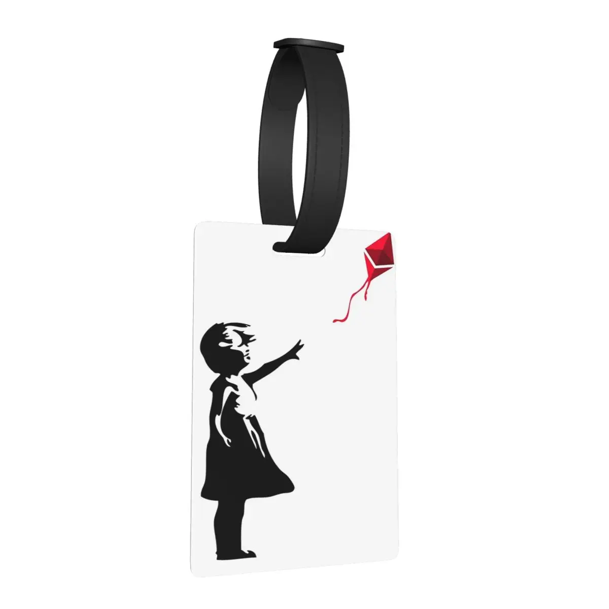 

Ethereum X Banksy Balloon Girl Luggage Tags Suitcase Accessories Travel Cute Baggage Boarding Tag Label Holder ID Name Address