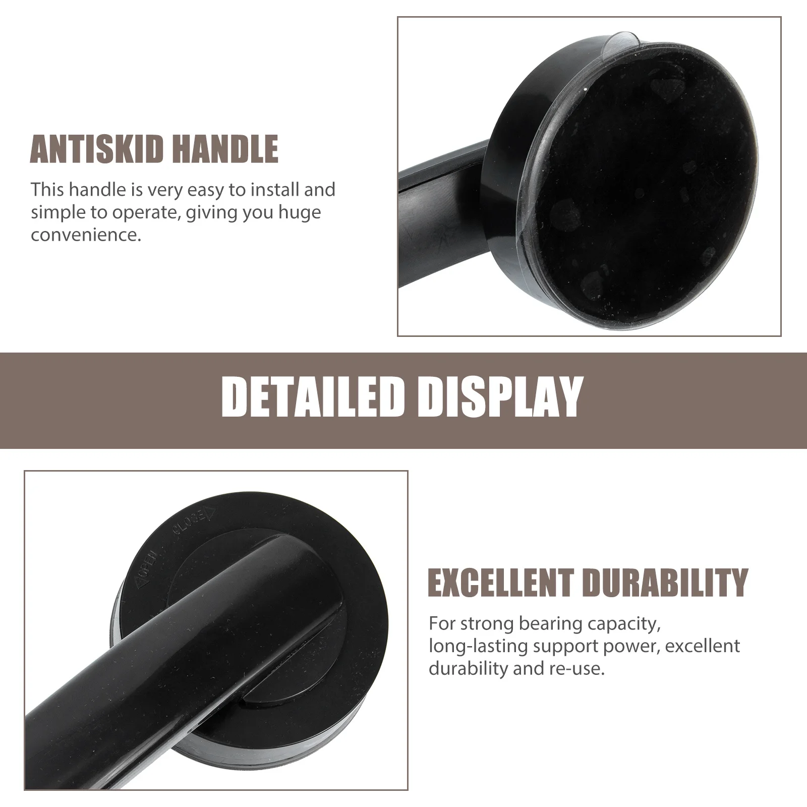 

Поручень для стеклянной двери без перфоратора, клейкая ручка без сверления, ручка для душа, долговечное ожерелье для ванной комнаты