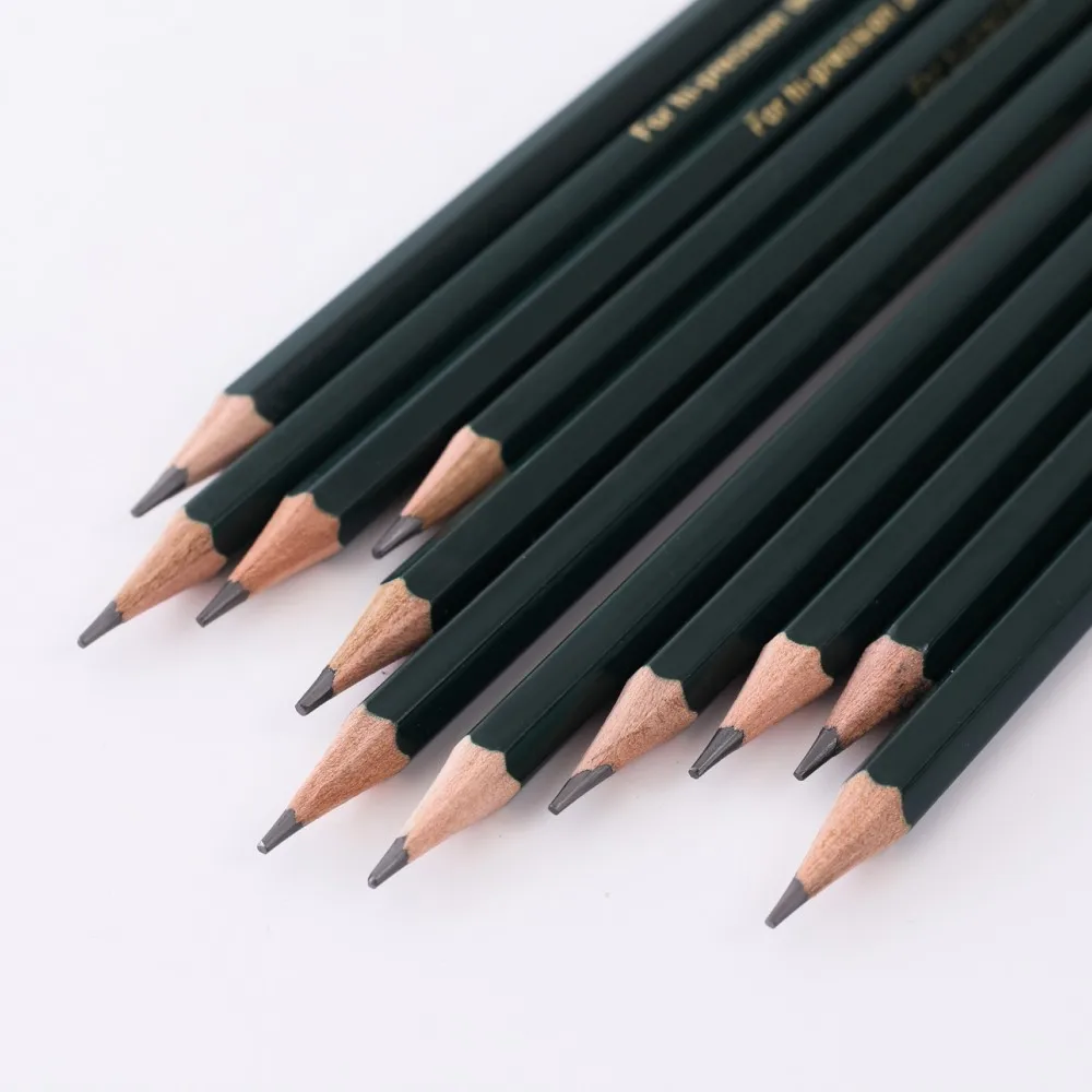 12pcs 2B Graphite Professional Drawing Pencils Sketch Pencil Black Lead Pencils for Sketching