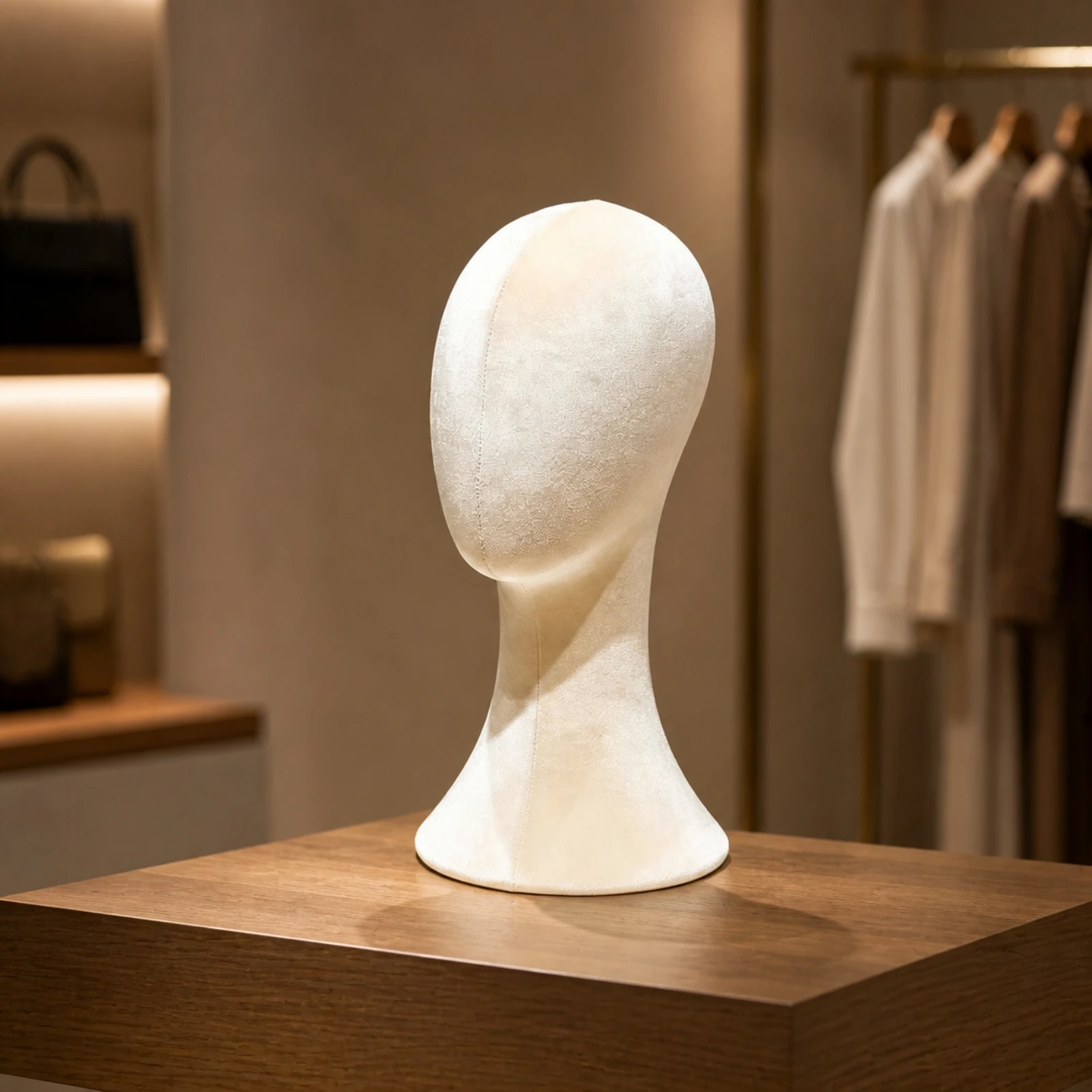 Plastic Female Mannequin Head with Display Base Portable Pin-Inserting Display Head with Neck Long-Lasting Lifelike