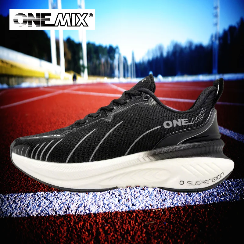 

ONEMIX Marathon Running Shoes Men's Shoes Outdoor Sports Shoes Shock Absorbent Anti Slip Wear Resistant