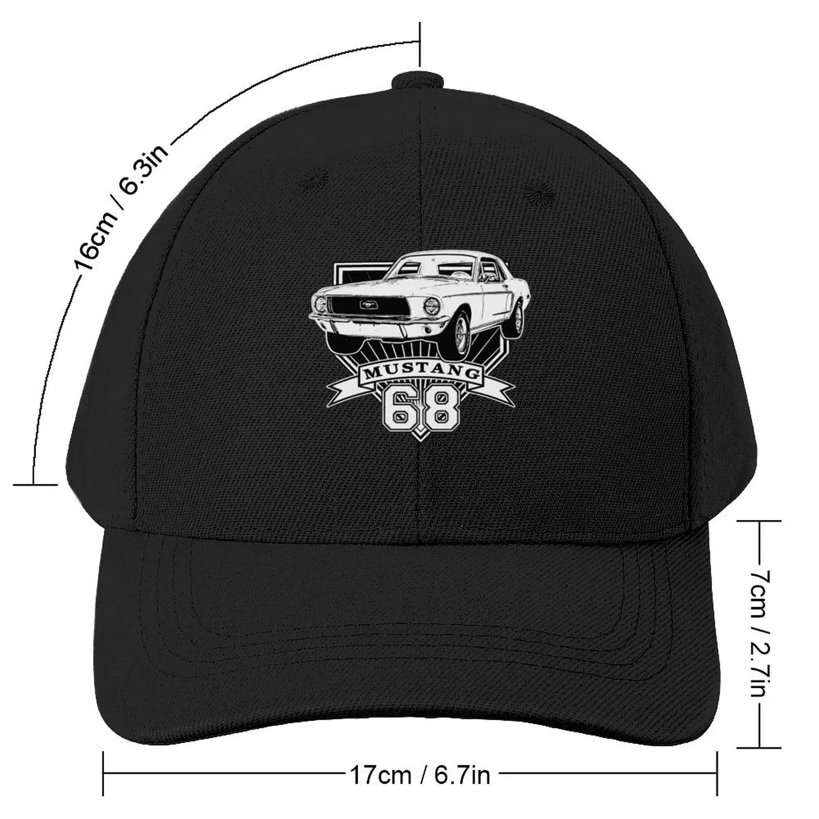 68 Mustang Coupe Baseball Cap funny hat derby hat Golf Wear western Hat Men Hats Women's