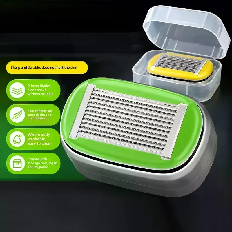 /JCS/Manual Bald Head Special Razor Smooth Stubble Free Precision Trimming Hair Removal Grooming Essential