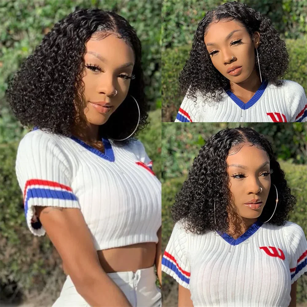 

Soft Long Kinky Curly 26 Inch13x4 HD Natural Black Lace Wig For Women Synthetic Preplucked Glueless Baby Hair Daily