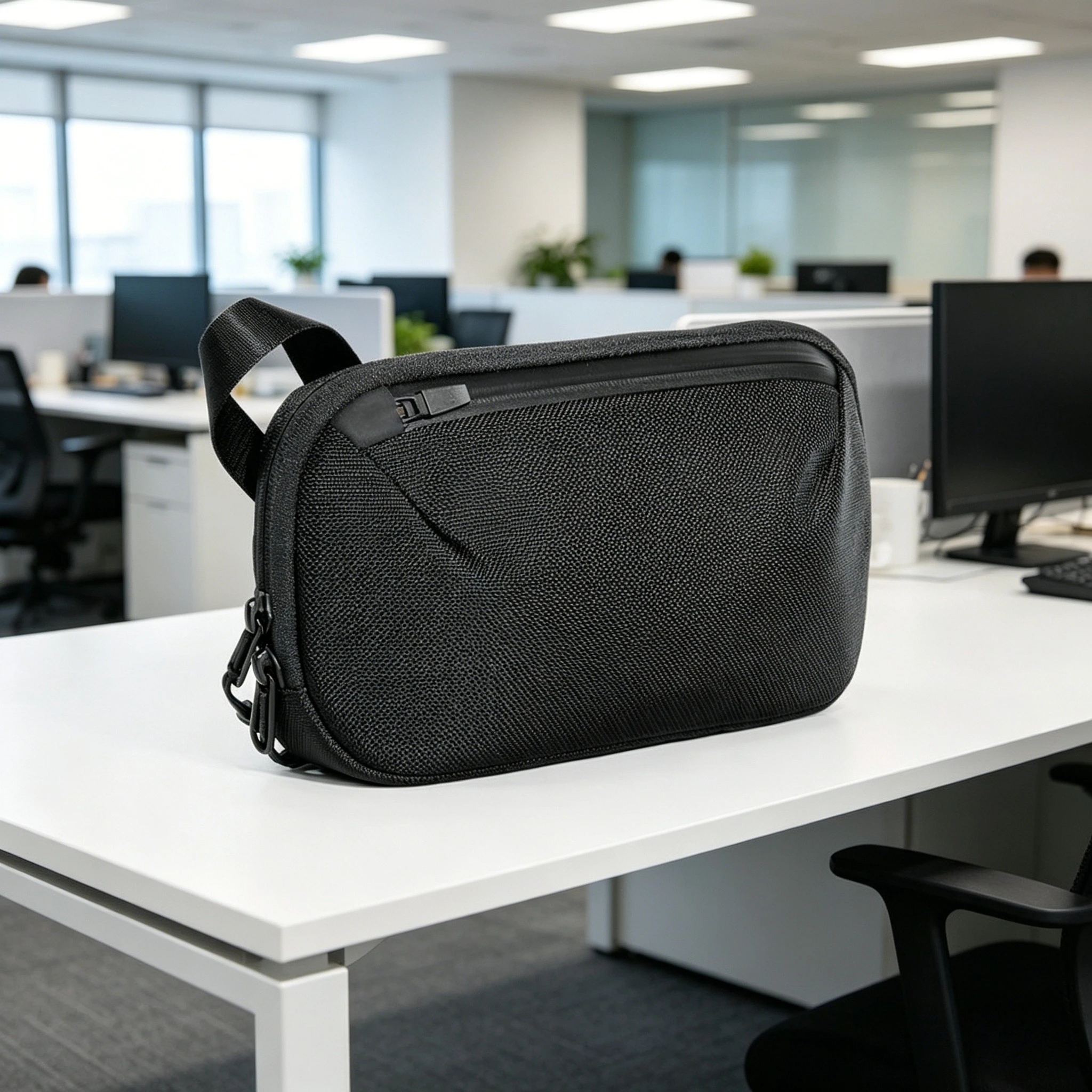 

Slim Waterproof Electronic Storage Pouch Light Handheld Bag Portable For Daily Commute Hiking Travel Small Tech Organizer Case
