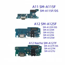 1pcs USB Charging Port Base Connector For Samsung Galaxy A11 SM-A115F A12 SM-A125F SM-A125M SM-A125U A12 Nacho SM-A127F SM-A127M