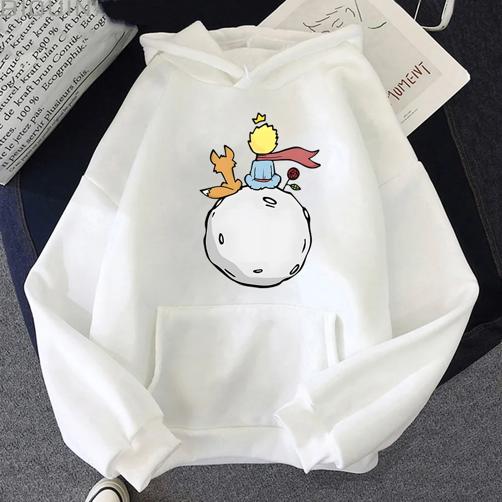 Little Prince Men's Women's Long Sleeves Hot Sales Movie Sweatshirts Unisex Harajuku Warm Hoody Fashion Casual Hoodies Cartoon