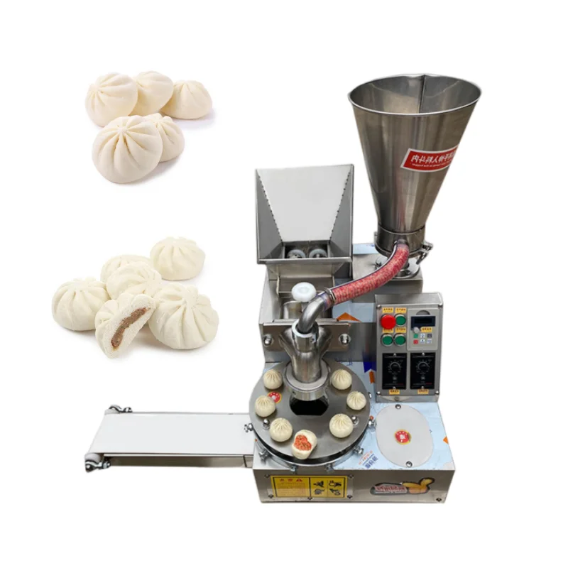 Automatic Steamed Stuffed Bun Momo Making Machine Xiaolongbao Baozi Maker Machine Momo Manufacturer Baozi Bun Moulding Machine