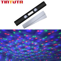 Car Starry Sky Projection Light DJ Light USB RGB Atmosphere Wireless 5 Modes Interior Decorative Lights for Home Rechargeable