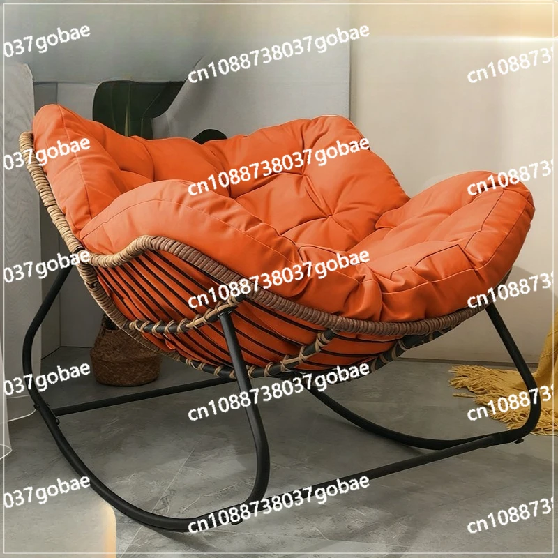 مصنع كرسي هزاز بالجملة كبيرة الحجم قابلة للتنفس في الهواء الطلق كرسي هزاز للتخييم السحري مع وسادة