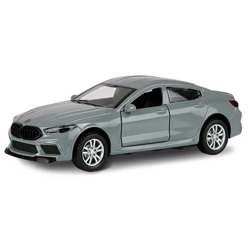 1:32 BMW M8 Sportwagen Legering Auto Diecasts & Toy Vehicles Auto Model met Geluid Licht Pull Back Model voor kinderen Geschenken