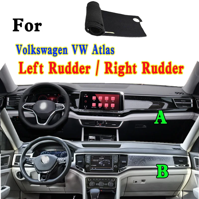 

For Volkswagen VW Atlas 0PC 0A1 CA1 X CVC CU1 Dashmat Dashboard Cover Instrument Panel Insulation Sunscreen Protective Pad