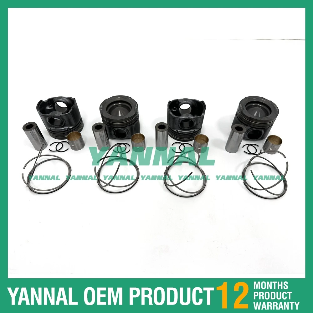 مكبس مع حلقات لقطع غيار محركات تويوتا 1GD