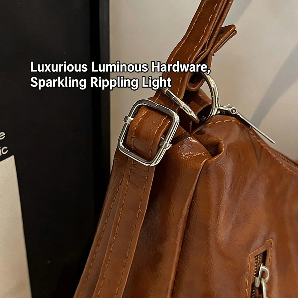 

Новая сумка-тоут из искусственной кожи на молнии, однотонная, вместительная, на плечо, повседневная, универсальная, в ретро-стиле, для женщин