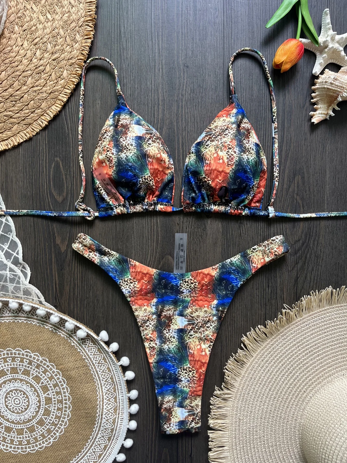 

Новый сексуальный микро бразильский бикини женский купальник ретро принт дизайнерский женский купальник из двух частей комплект бикини купальный костюм