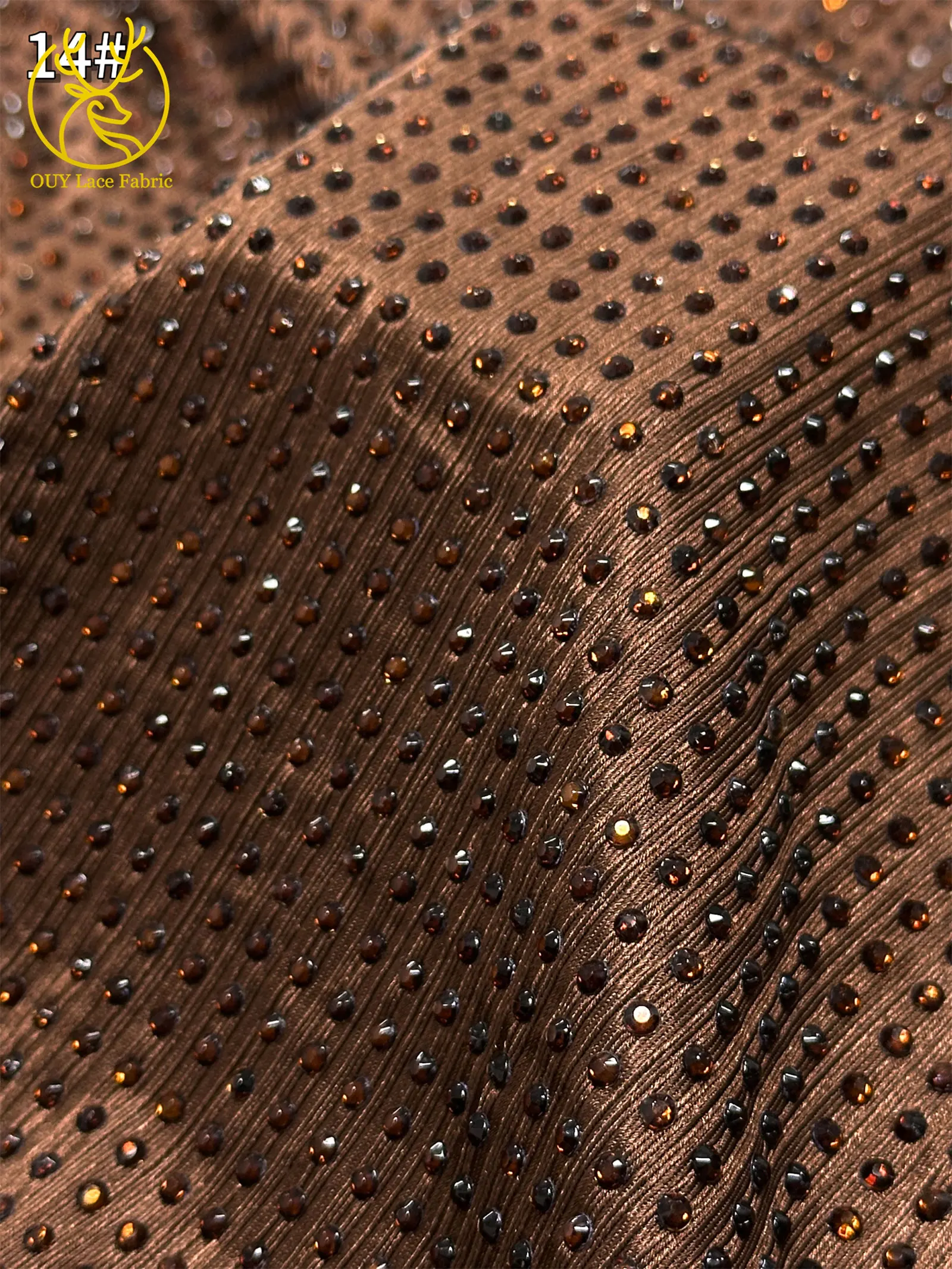 2025 Latest Luxury Water Diamond Head Elastic Fabric High-end Sparkling Embellishment Suitable for Women's Party Evening Dresses