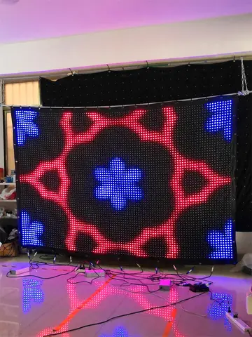 LED Video Curtain P3 2M*4M with PC/DMX Control Flexible Screen for Events And Performances