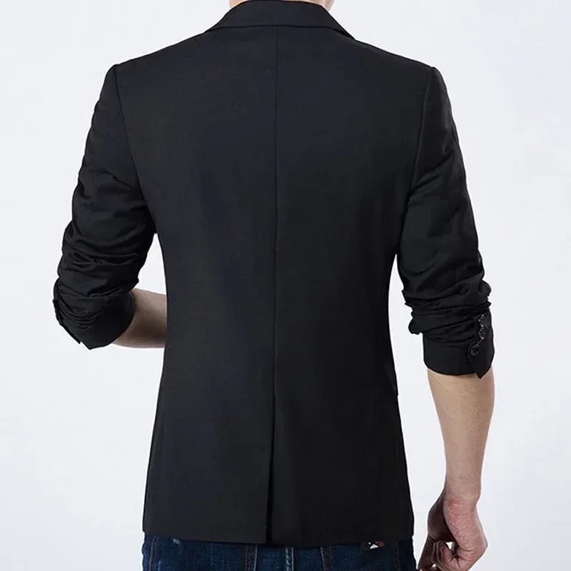 

New Men's Casual Slim Formal Buttoned Blazer Jacket Tops