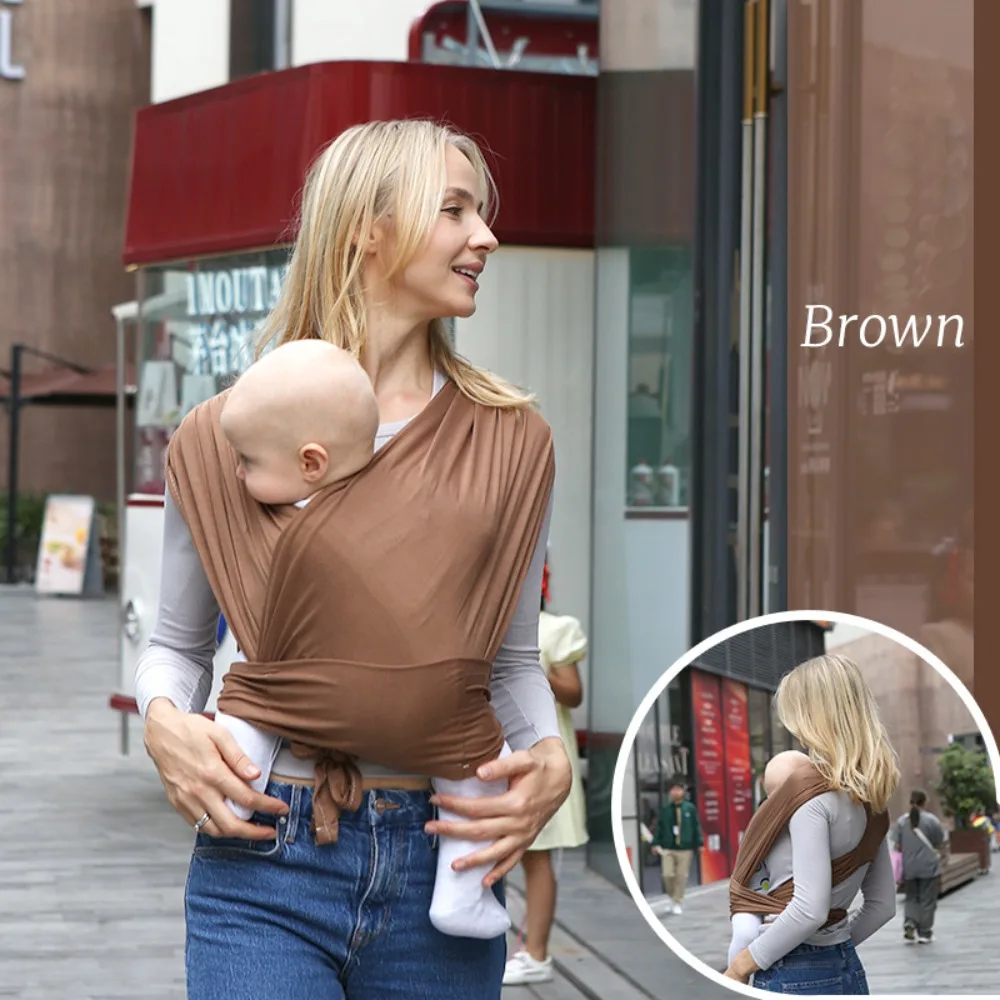 

Comfortable Baby Wrap Carrier Front Holding Safety Newborn Sling Wrap Breastfeeding Adjustable Infant Kangaroo Bag Toddler