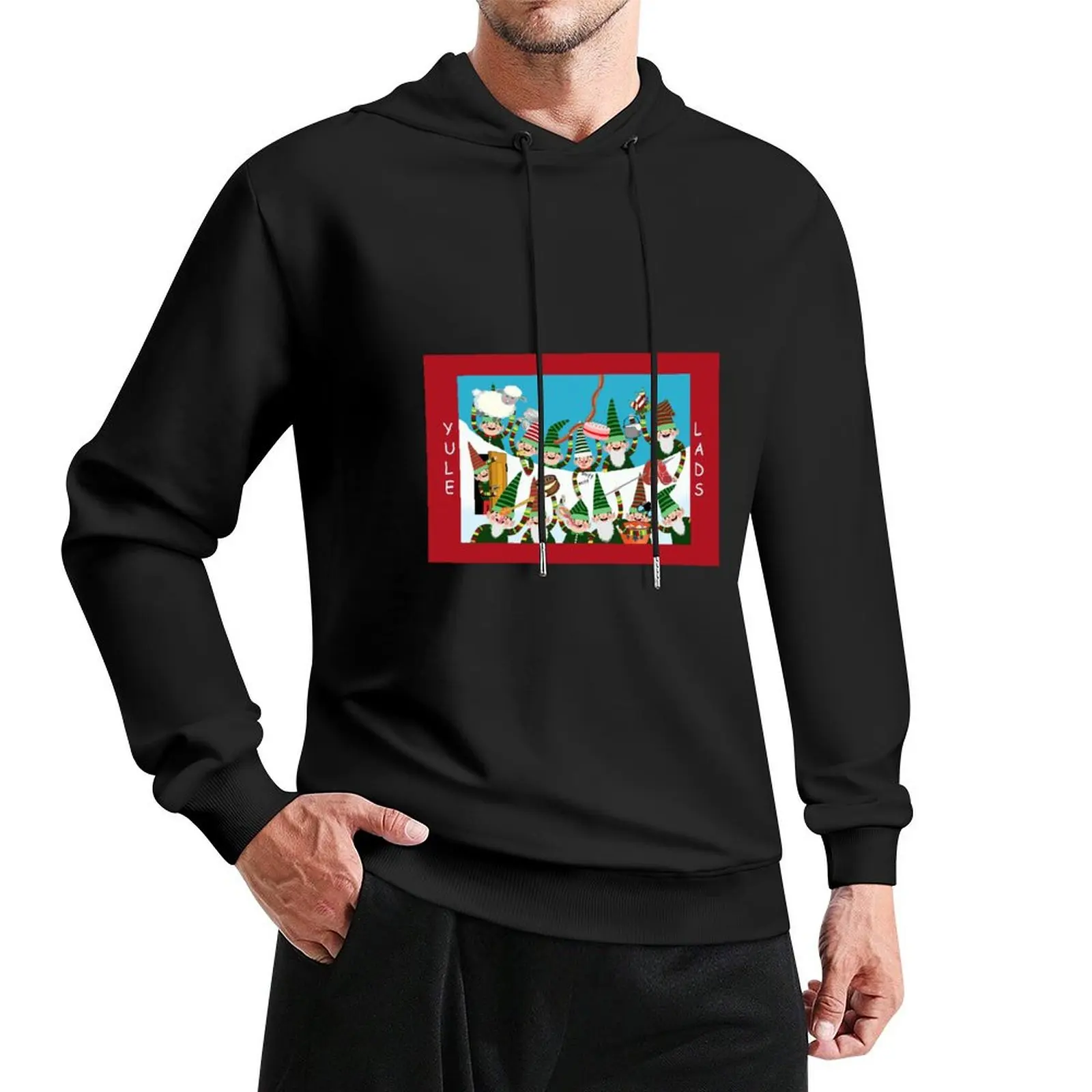 

Iceland Yule Lads Folklore Illustration Pullover Hoodie men's sweat-shirt set men's autumn clothes men's clothing hoodie for men