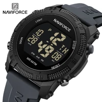 NAVIFORCE, Reloj con correa de silicona para Hombre, Reloj de pulsera electrónico a la moda para Hombre, relojes deportivos luminosos resistentes al agua, Reloj para Hombre