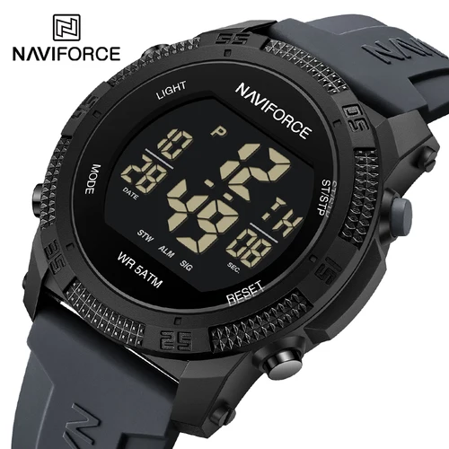 Imagen 1 del producto NAVIFORCE, Reloj con correa de silicona para Hombre, Reloj de pulsera electrónico a la moda para Hombre, relojes deportivos luminosos resistentes al agua, Reloj para Hombre