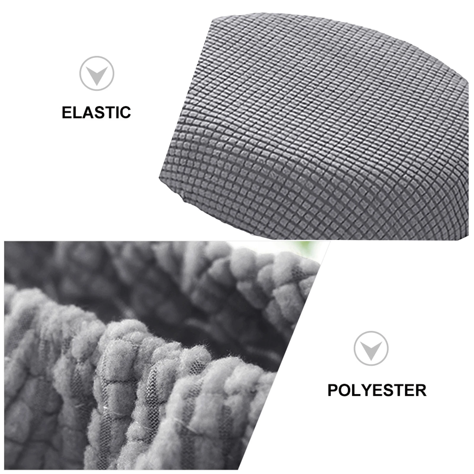 

1Pcs Elastic Round Chair Seat Cover Polyester Protector Home Use Dining Chair Slipcover Stretch Round Stool Cover