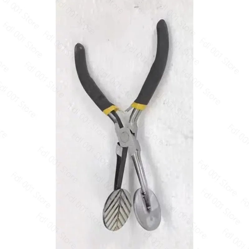 Leaf Vein Pliers with Serrated Jaw for Glass Blowing Lampwork Bead Making Tool Essential for Glass Art Craft