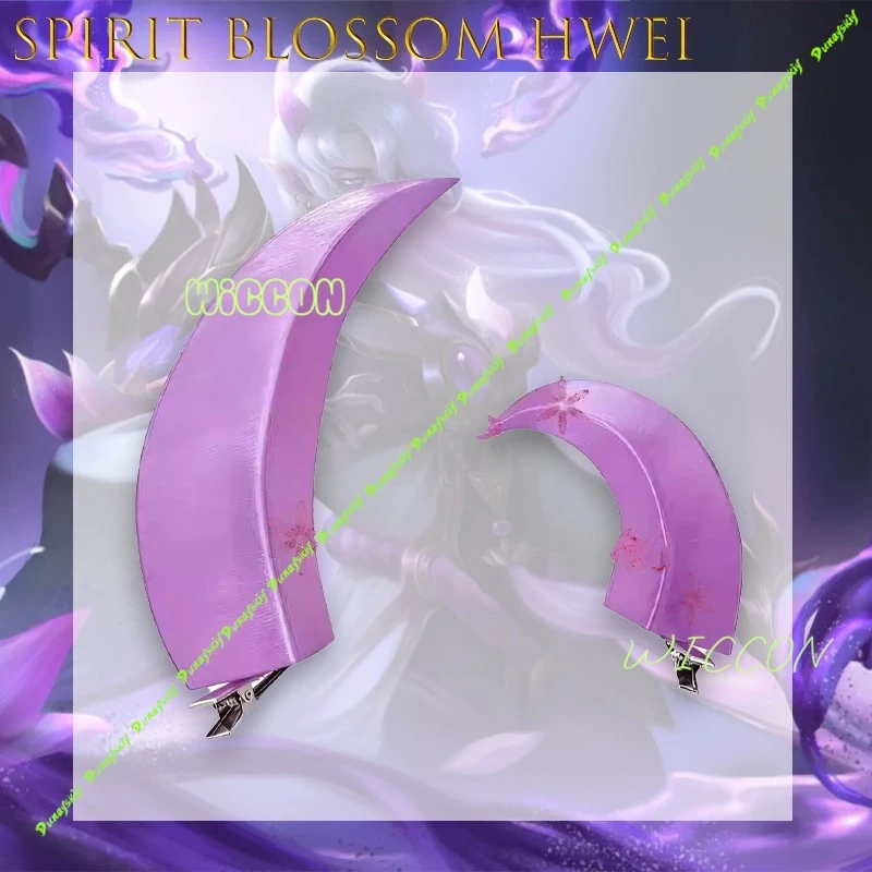 

‌Spirit Blossom HWEI Comet Cosplay Prop Hair Accessories Anime Outfit High Quality Party Horn Halloween KawaiiPrint Translucence