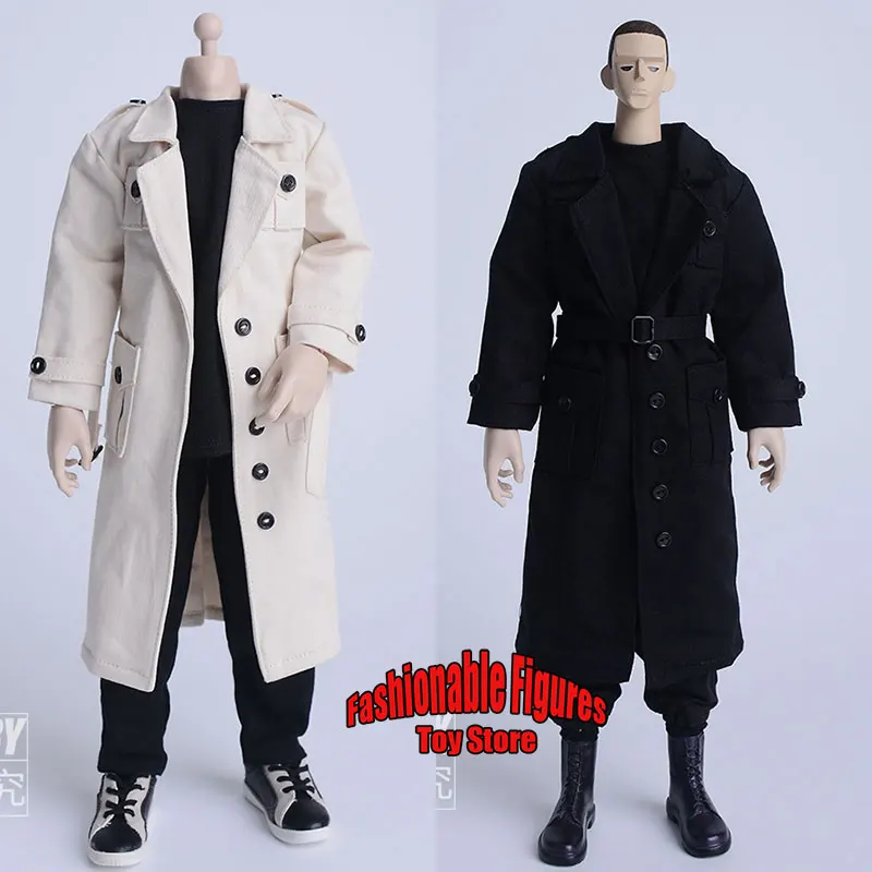 

ATStory 1/6 Scale Male Soldier Casual Classic British Style Long Windbreaker Jacket For 3Atoy 12inch Action Figure Body