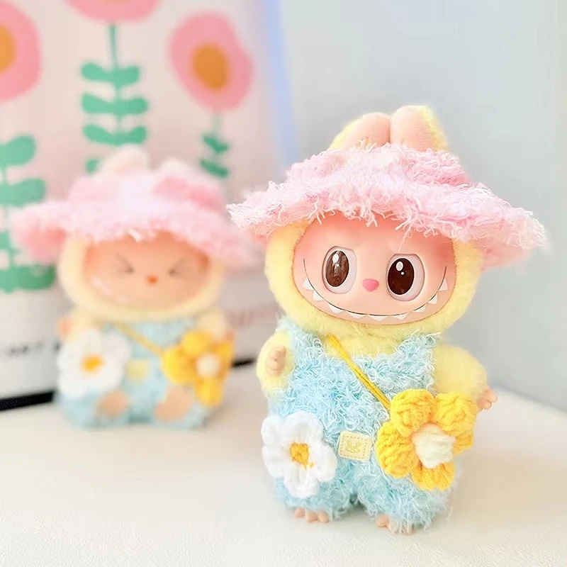 

15cm/17cm Labubu Doll Costume Sitting Party 1st And 2nd Generation Little Devil Angel Set Cute DIY Gift