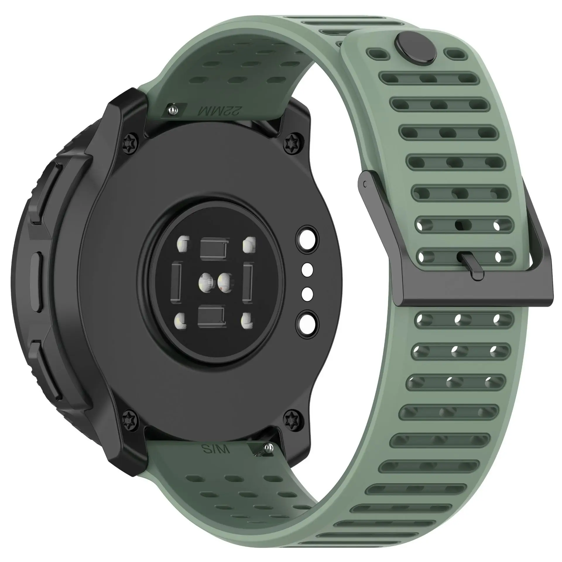 Силиконовый мягкий ремешок для умных часов Suunto Vertical 2 Race 2 Run, Suunto9 Peak Pro, Ticwatch Pro X/Pro3 Lite, 22 мм