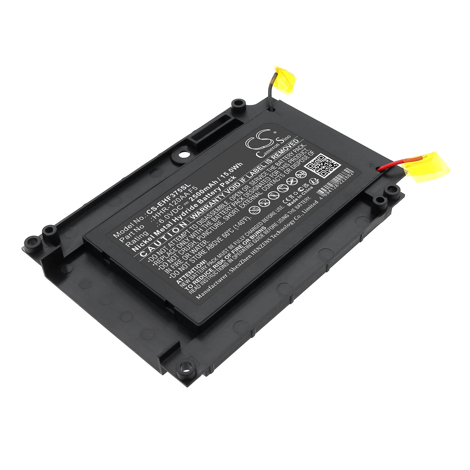 CS Replacement Battery for Emerson Hart Fieldbus 375 Handheld Terminal Field Communicator PN:HHR-120AA F5 2500mAh / 15Wh