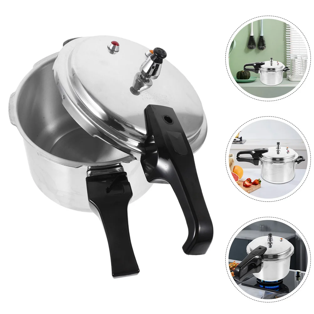 

Aluminum Pressure Cooker Polished Composite Base For Gas Electric Induction Stoves Fast Healthy Cooking Canning Slow