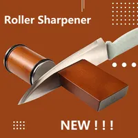 15 and 20 Degrees Rolling Knife Sharpener Magnetic Knife Holder Diamond Sharpening Stone Kit with Angle Roller Kitchen Accessory